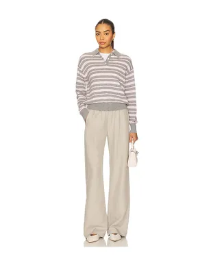 Guest In Residence COLLEGIATE ストライプ ポロセーター - Grey,Pink. - サムネイル4