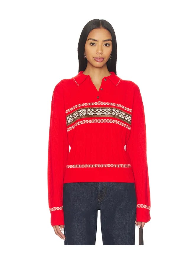 Guest In Residence Guest In Residence Cable Collegiate Poloの商品画像