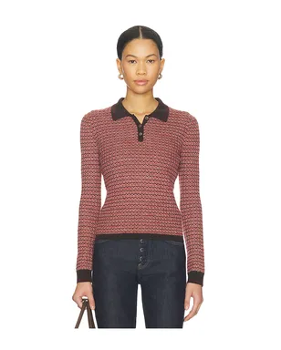 Guest In Residence ポロトップ - Brown,Red. - サムネイル1