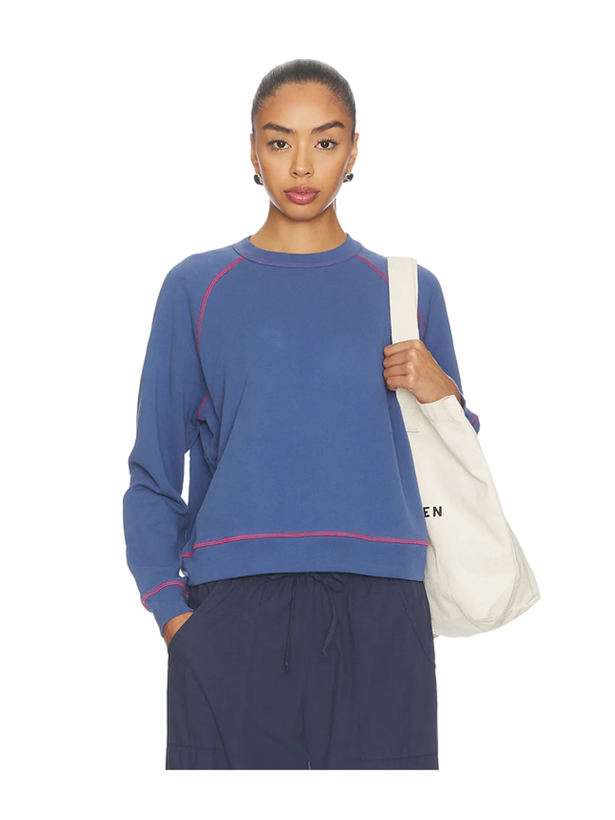 DONNI. The Eco-terry Contrast Stitch Sweatshirt - 画像1