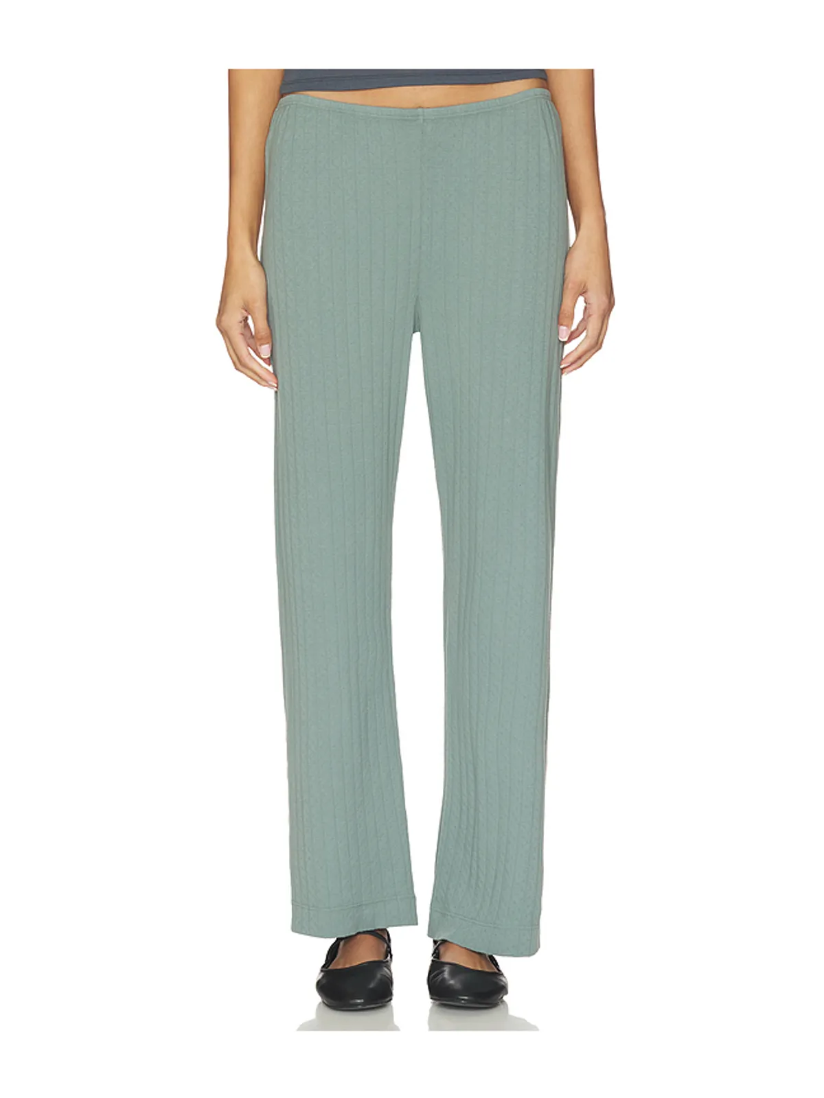 DONNI. The Pointelle Simple Crop Pant - 画像1