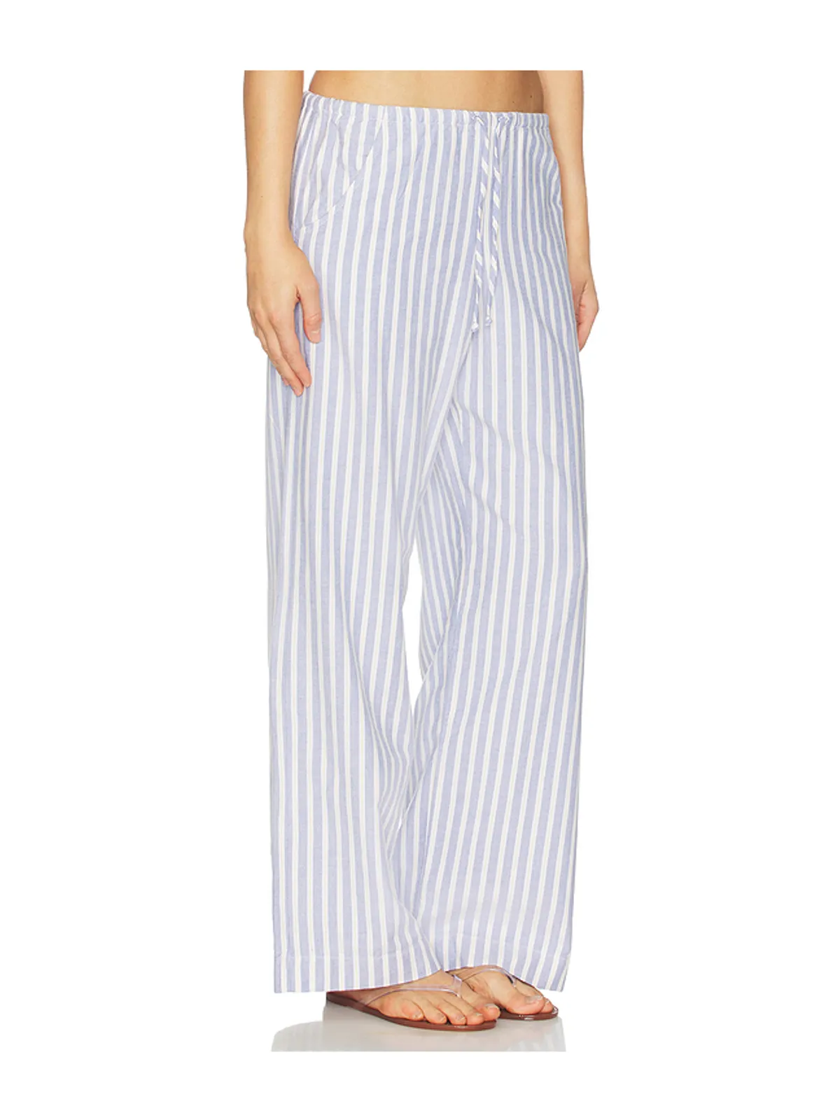 DONNI. The Oxford Stripe Drawstring Pant - Blue,Yellow. - 画像2