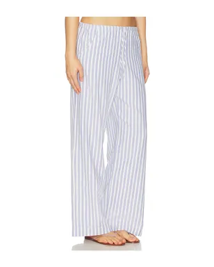 DONNI. The Oxford Stripe Drawstring Pant - Blue,Yellow. - サムネイル2