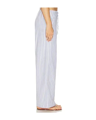 DONNI. The Oxford Stripe Drawstring Pant - Blue,Yellow. - サムネイル3