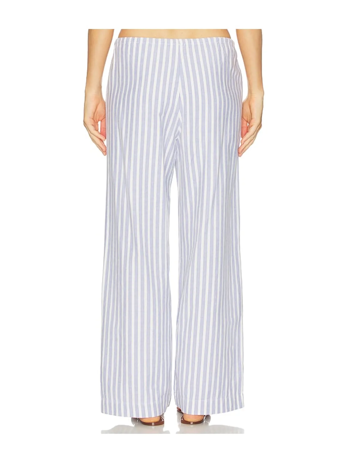 DONNI. The Oxford Stripe Drawstring Pant - Blue,Yellow. - 画像4