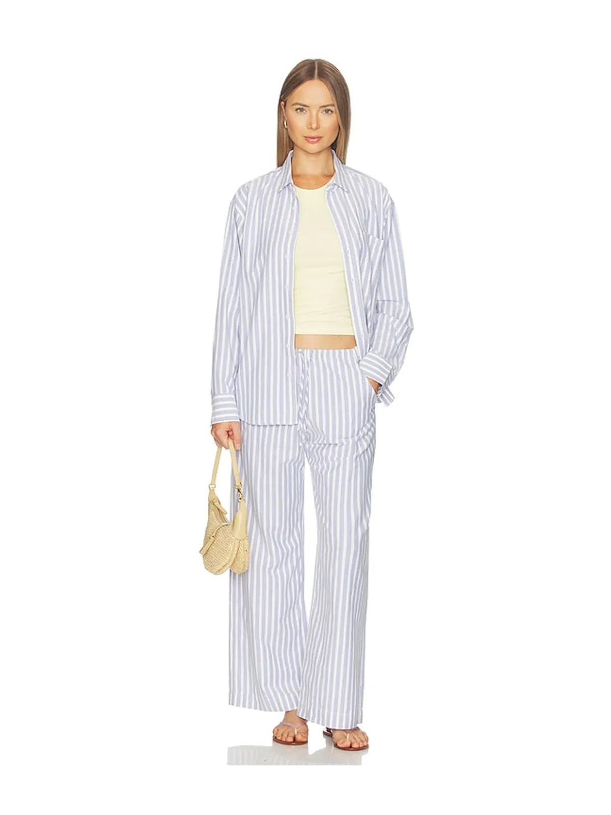 DONNI. THE OXFORD シャツ - Blue,Yellow. - 画像4