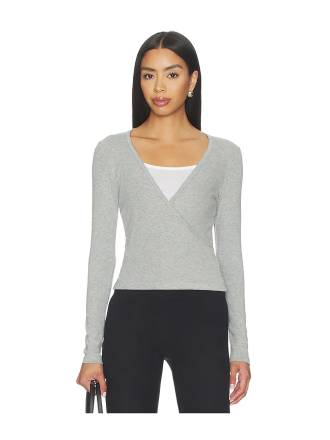 DONNI. DONNI. The Baby Rib Criss Cross Long Sleeveの商品画像