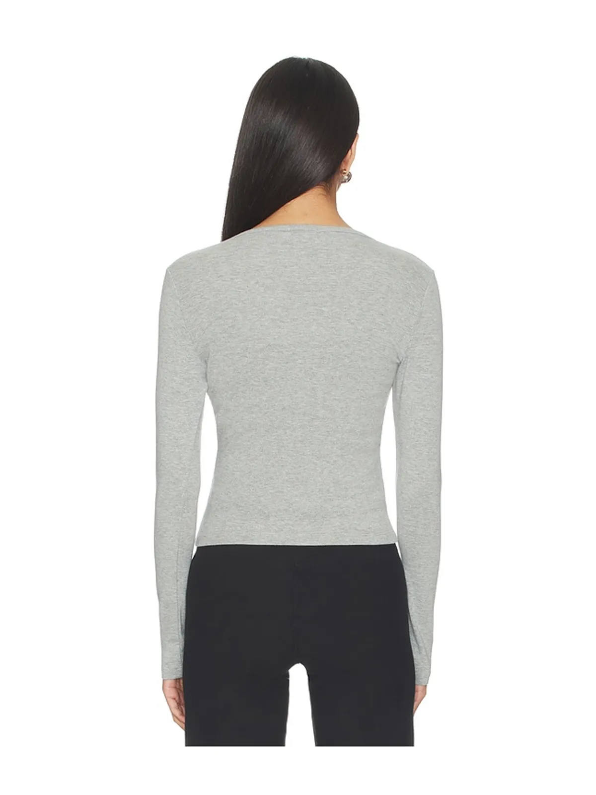 DONNI. The Baby Rib Criss Cross Long Sleeve - 画像3