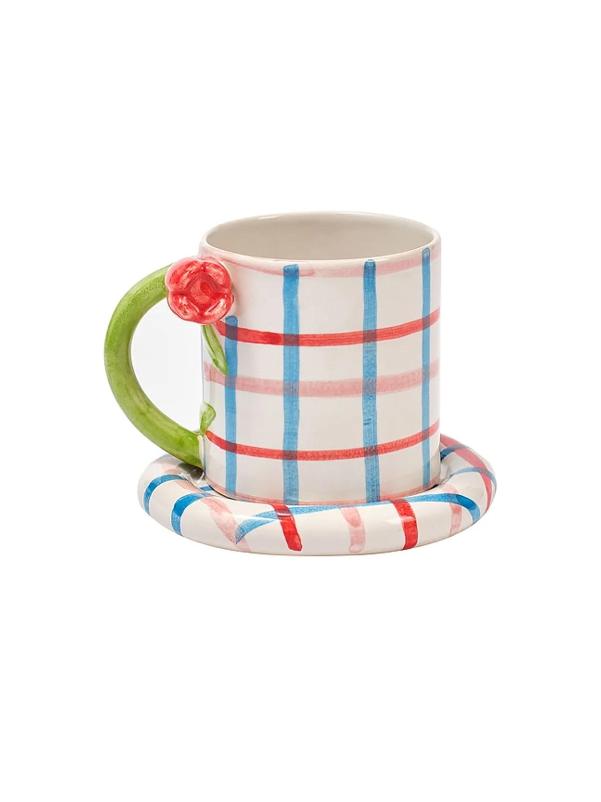 Damson Madder HAND PAINTED CHUBBY SAUCER プレート - 画像3
