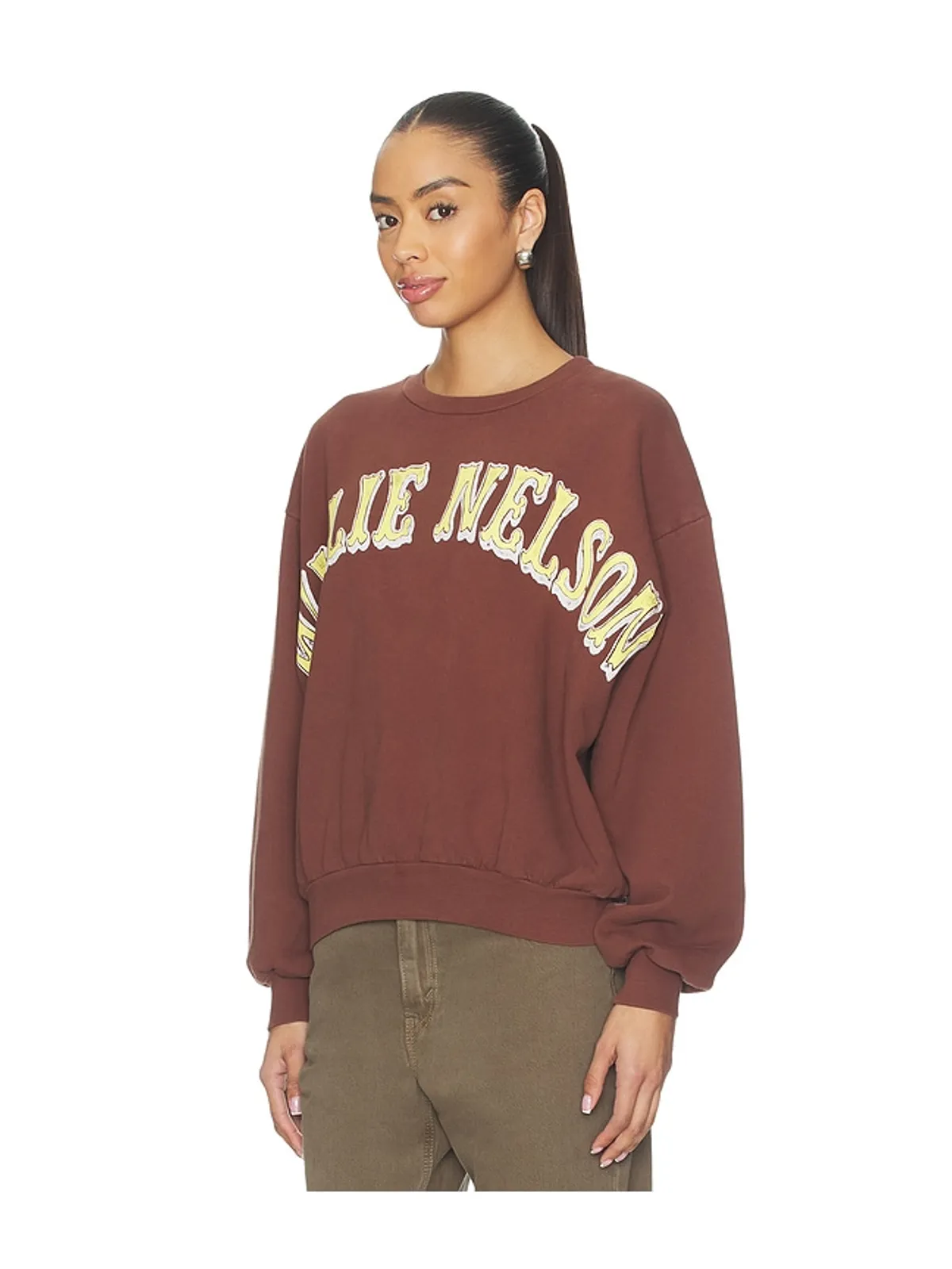 DAYDREAMER WILLIE NELSON IN AUSTIN オーバーサイズクルースウェットシャツ - 画像3
