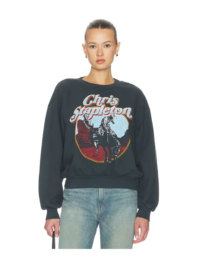DAYDREAMER DAYDREAMER CHRIS STAPELTON HORSE オーバーサイズクルースウェットシャツの商品画像