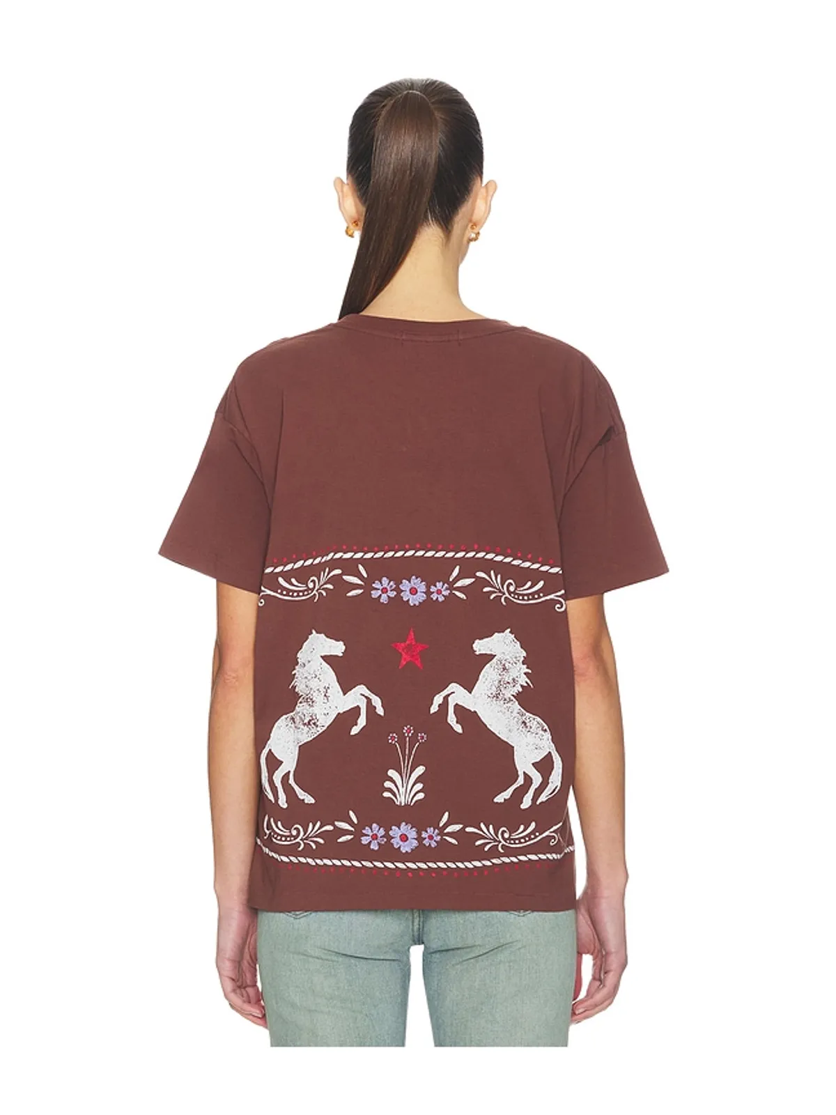DAYDREAMER FLORAL HORSE PATTER MERCH Tシャツ - 画像3