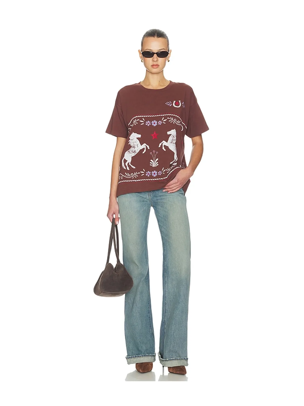 DAYDREAMER FLORAL HORSE PATTER MERCH Tシャツ - 画像4