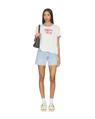 DAYDREAMER NICE TRY BURNOUT リンガーTシャツ - サムネイル4