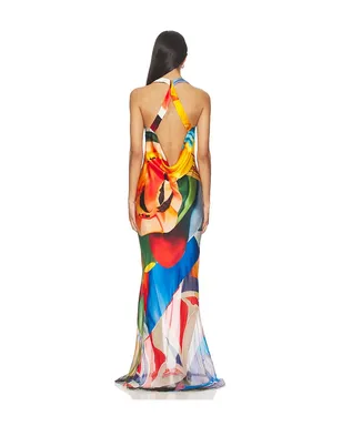 Donde Esteban SALPICON ドレス - Orange,Blue. - サムネイル3