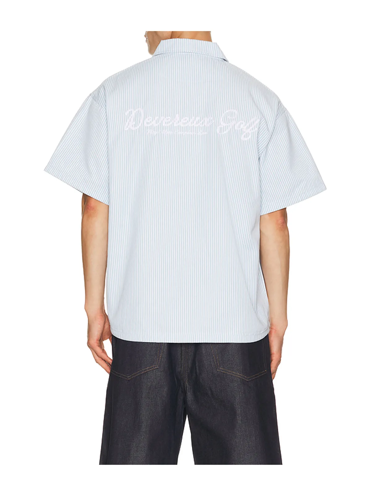 Devereux Golf NA シャツ - Baby Blue,White. - 画像2