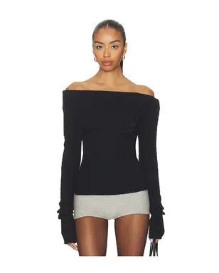 GUIZIO DRAPED COLLAR KNIT ジャンパー - サムネイル1