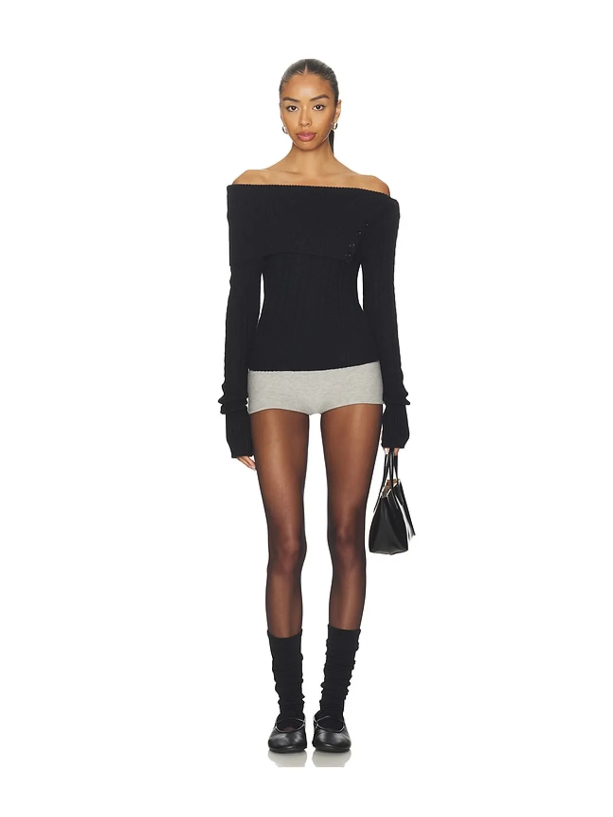 GUIZIO DRAPED COLLAR KNIT ジャンパー - 画像4