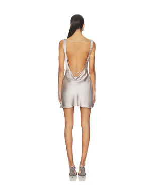 GUIZIO COWL SLIP MINI ドレス - サムネイル4