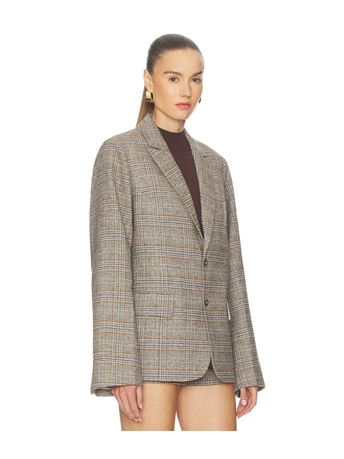 GUIZIO OVERSIZED TARTAN ブレザー - 画像3