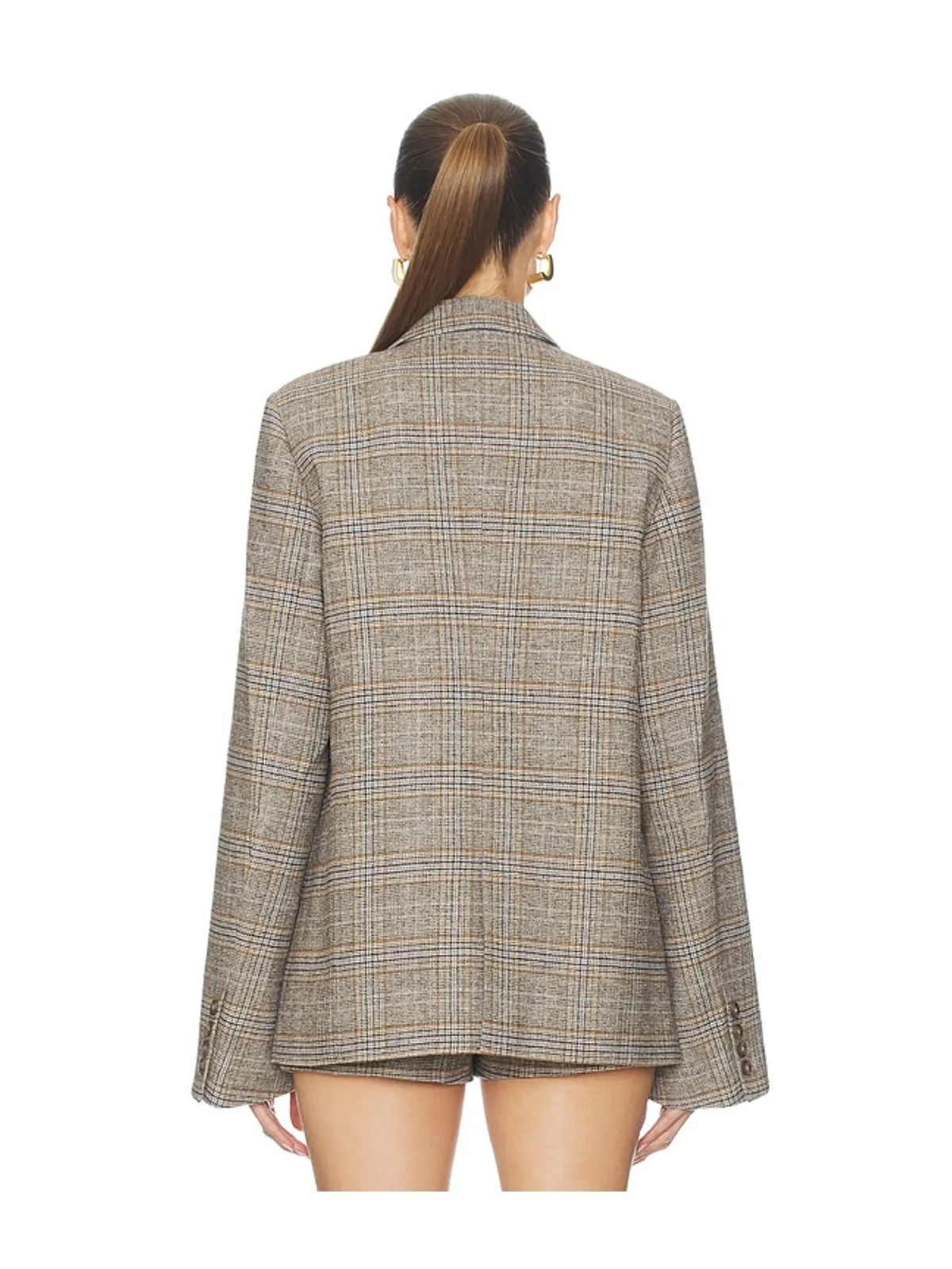 GUIZIO OVERSIZED TARTAN ブレザー - 画像4