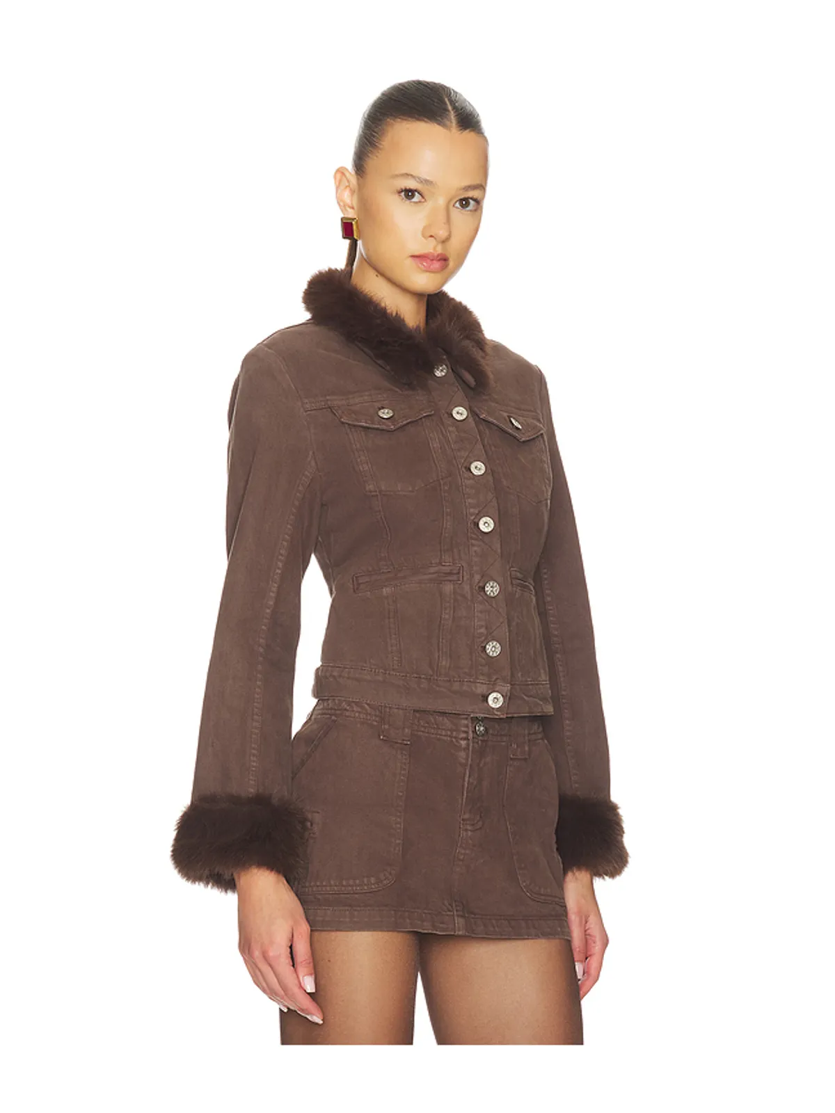 GUIZIO ARES FAUX FUR ジャケット - 画像2