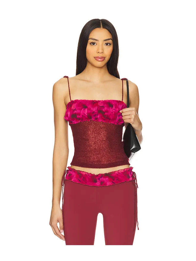 GUIZIO GUIZIO RUCHED タンクトップの商品画像