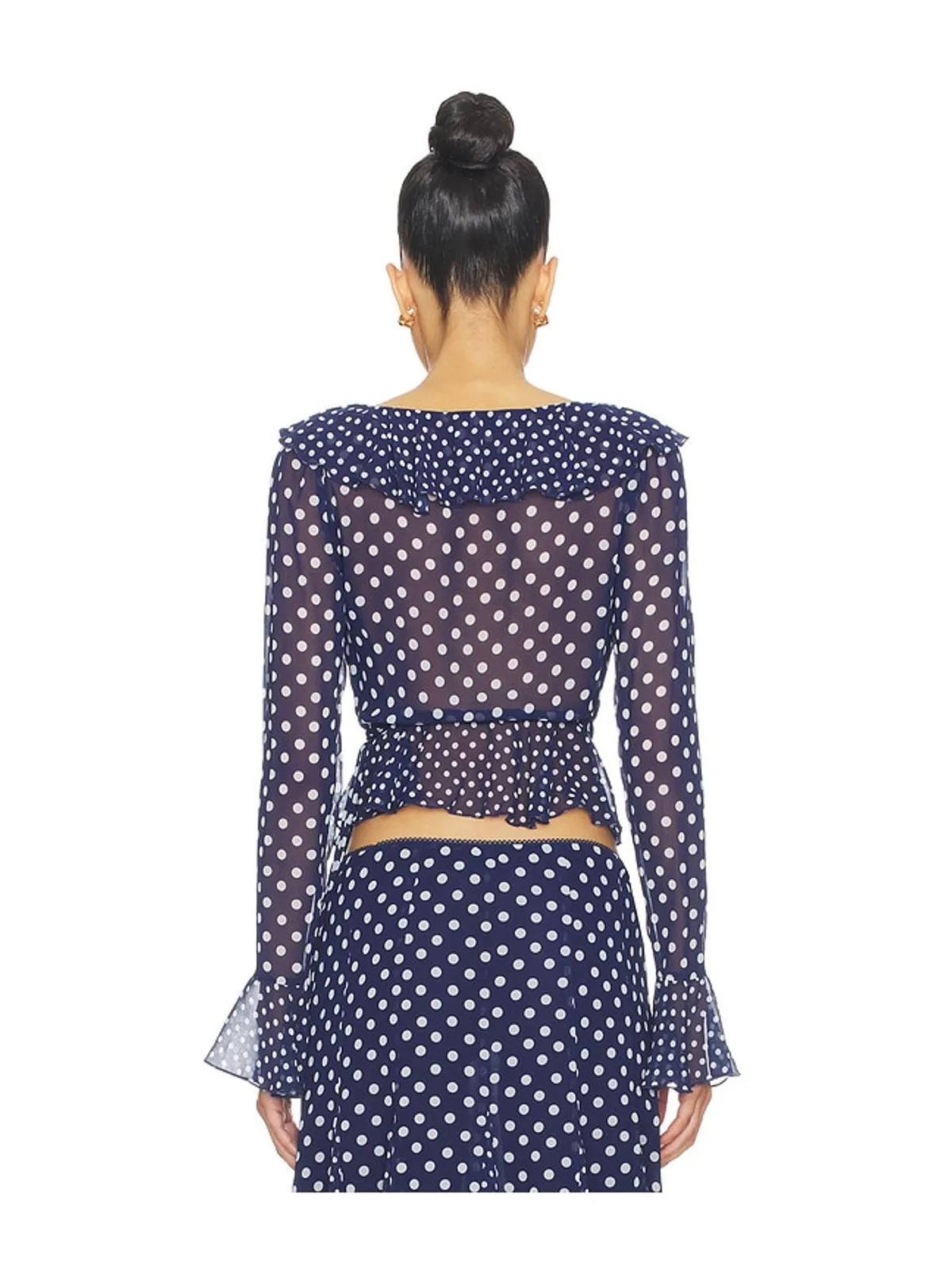GUIZIO MALLORCA RUFFLE WRAP トップ - 画像3