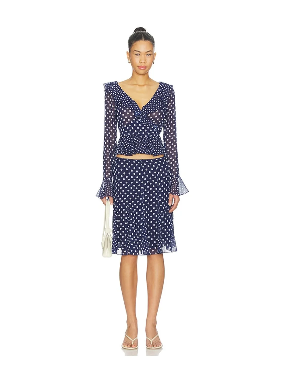GUIZIO MALLORCA RUFFLE WRAP トップ - 画像4