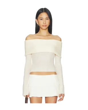 GUIZIO OFF SHOULDER KNIT トップ - サムネイル1