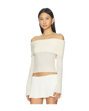 GUIZIO OFF SHOULDER KNIT トップ - サムネイル2
