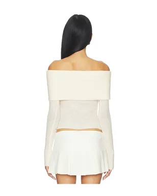 GUIZIO OFF SHOULDER KNIT トップ - サムネイル3