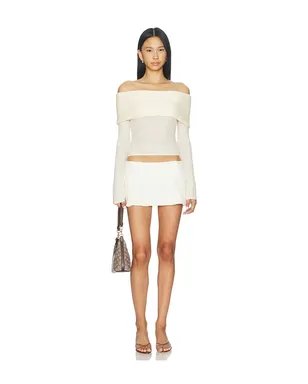 GUIZIO OFF SHOULDER KNIT トップ - サムネイル4
