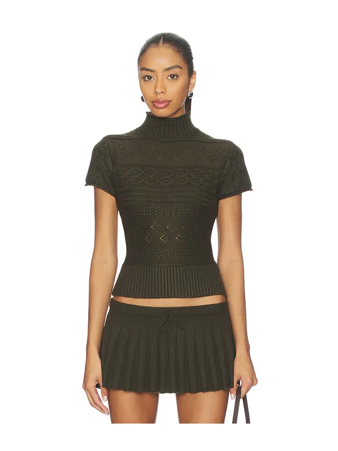 GUIZIO GUIZIO CABLE TURTLENECK トップの商品画像