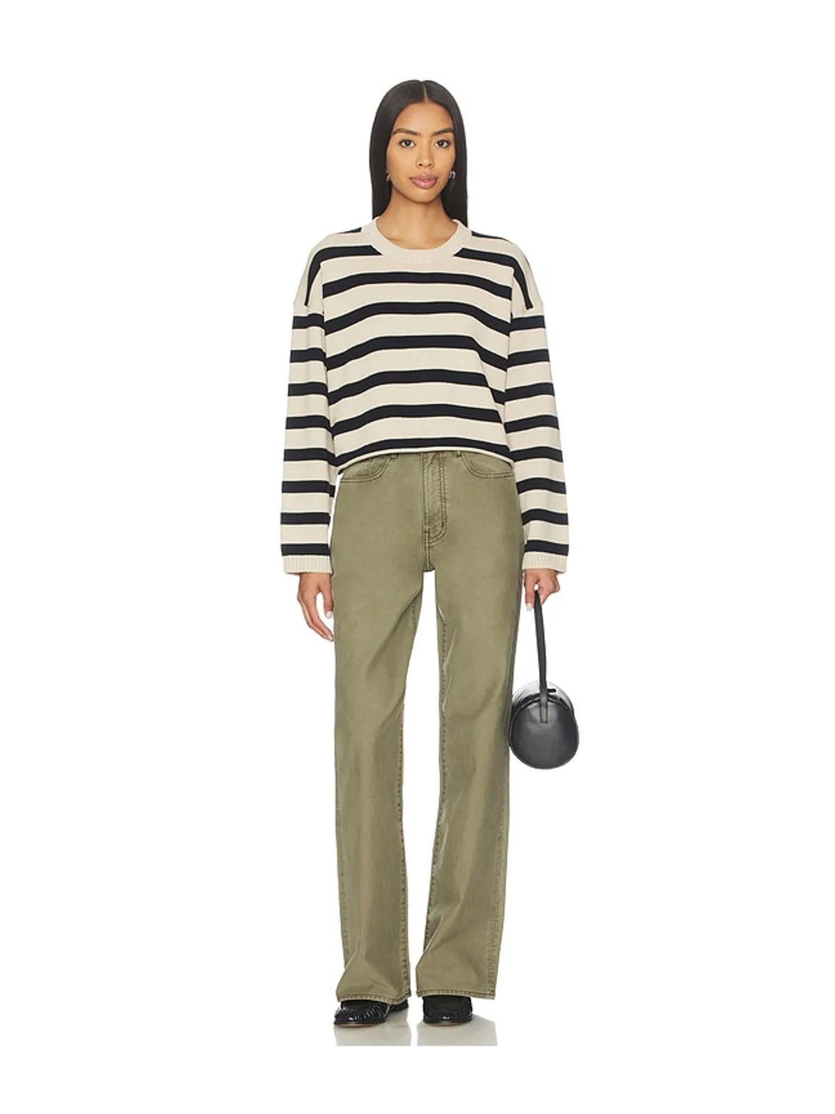 Denimist セーター - Navy,Beige. - 画像4