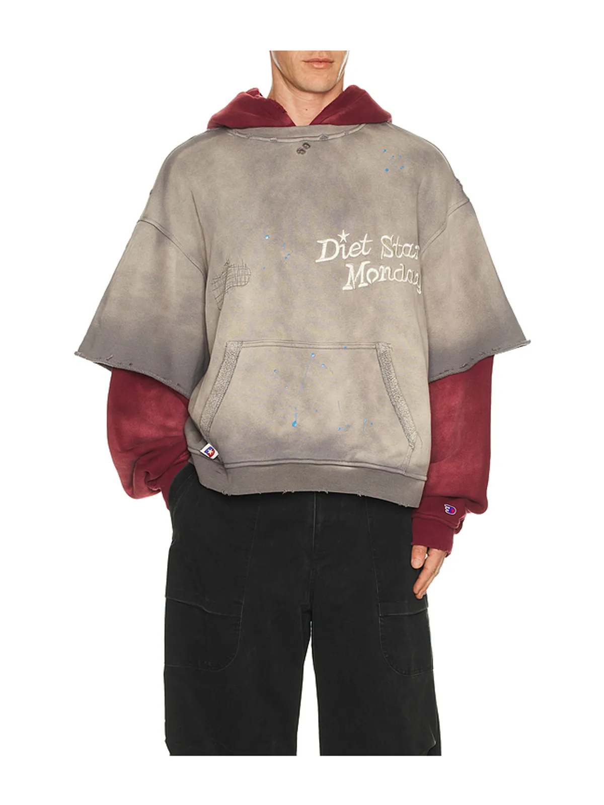 Diet Starts Monday DOUBLE LAYER パーカー - 画像1