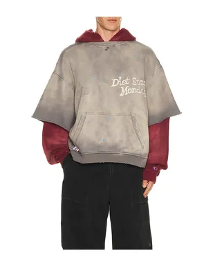 Diet Starts Monday DOUBLE LAYER パーカー - サムネイル1