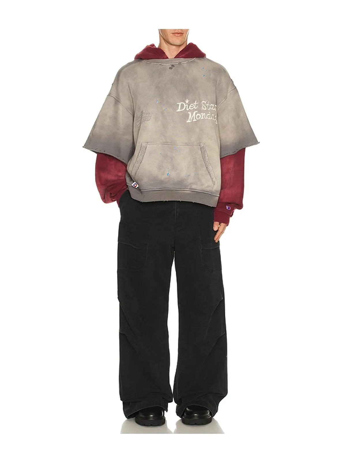 Diet Starts Monday DOUBLE LAYER パーカー - 画像4
