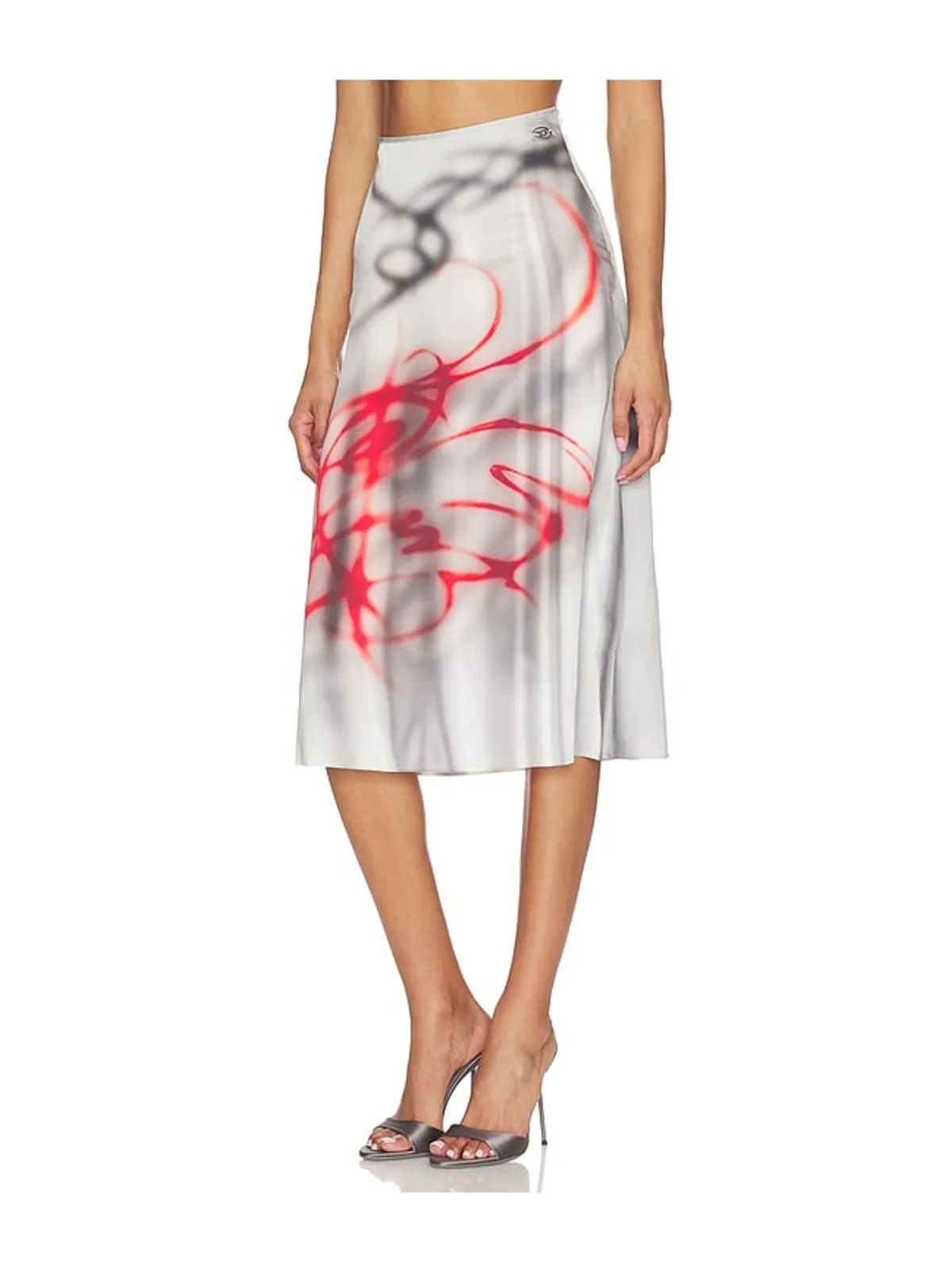 Diesel O-RCHID-S1 スカート - White,Red. - 画像3