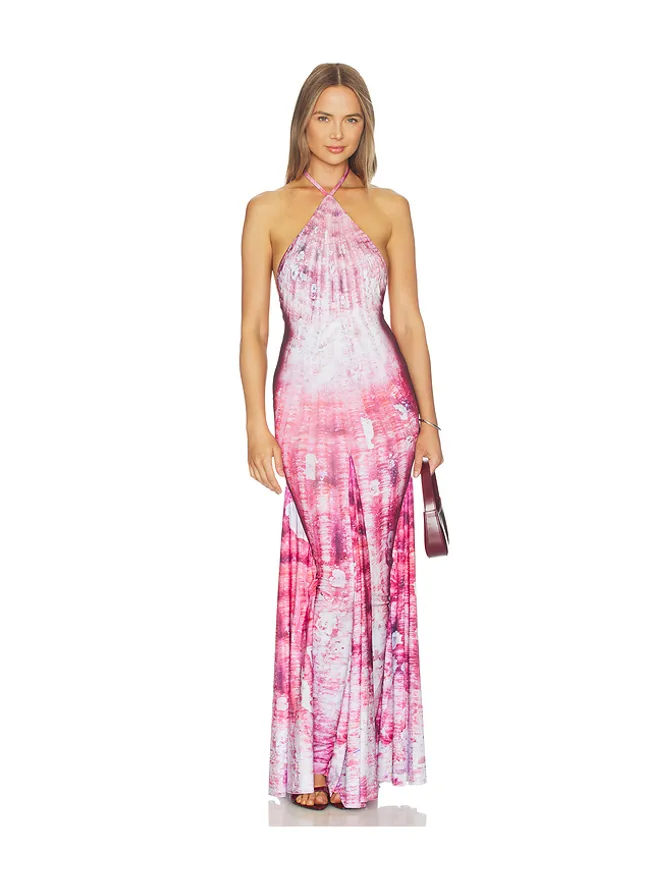 Di Petsa Di Petsa SHELL HALTER NECK LONG ドレスの商品画像