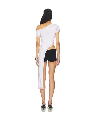 Di Petsa FRAGMENT OF APHRODITE ASYMMETRICAL トップ - White,Mauve. - サムネイル4