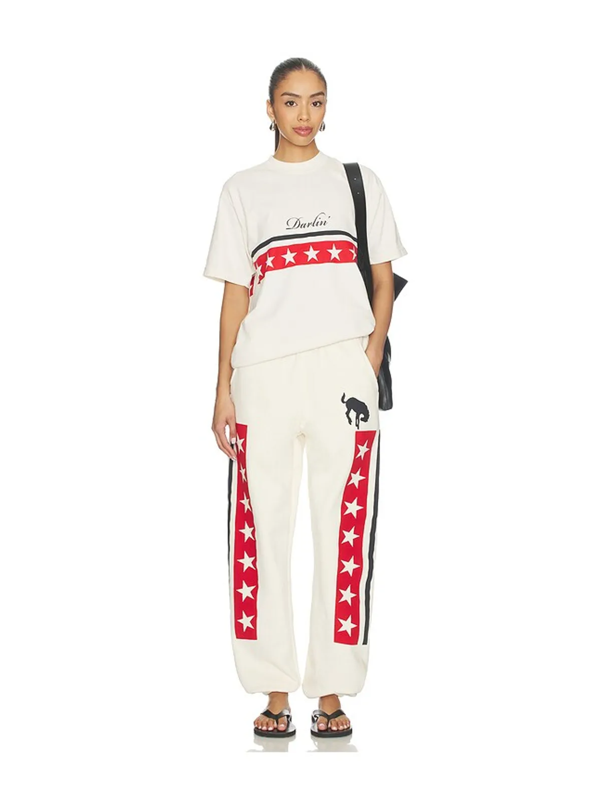Darlin SPANGLED JOGGER スウェットパンツ - 画像5