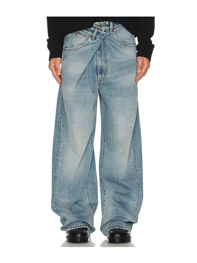 DARKPARK DARKPARK Ined Fold Over Denim Pantsの商品画像