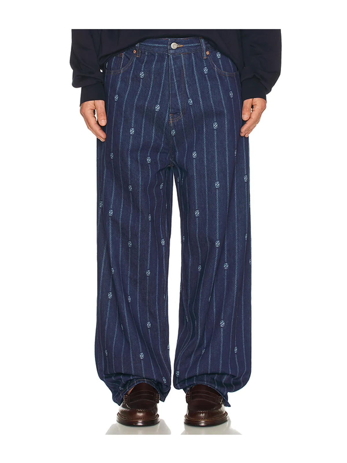 Drôle De Monsieur BAGGY MONOGRAMME ジーンズ - 画像1