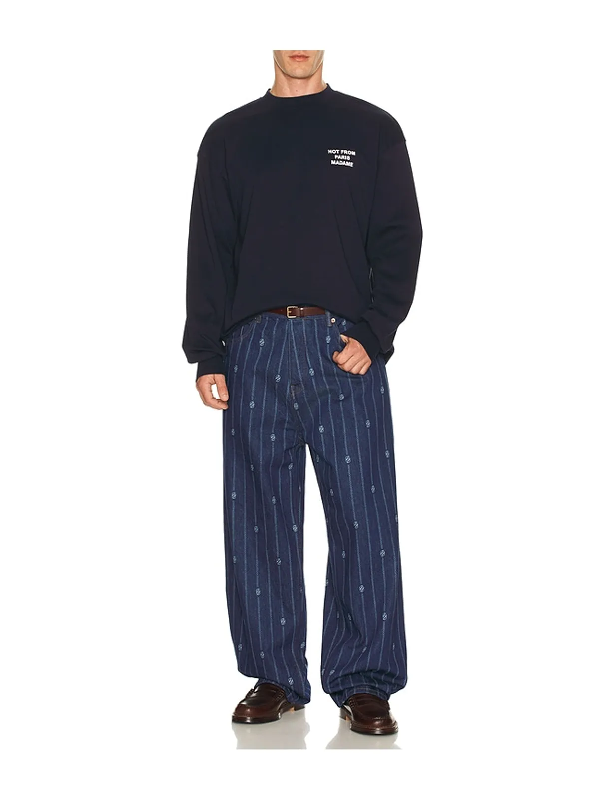 Drôle De Monsieur BAGGY MONOGRAMME ジーンズ - 画像3