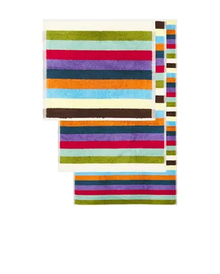 Dusen Dusen SET OF 3 HUMMINGBIRD TOWELS ハミングバードタオル 3枚セット - Cream,Green. - サムネイル1