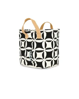 Dusen Dusen QUILT CANVAS STORAGE BIN キルトキャンバス収納ボックス - Black,White. - サムネイル3