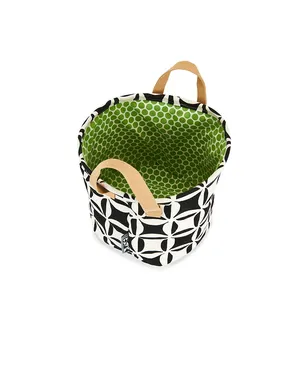 Dusen Dusen QUILT CANVAS STORAGE BIN キルトキャンバス収納ボックス - Black,White. - サムネイル4