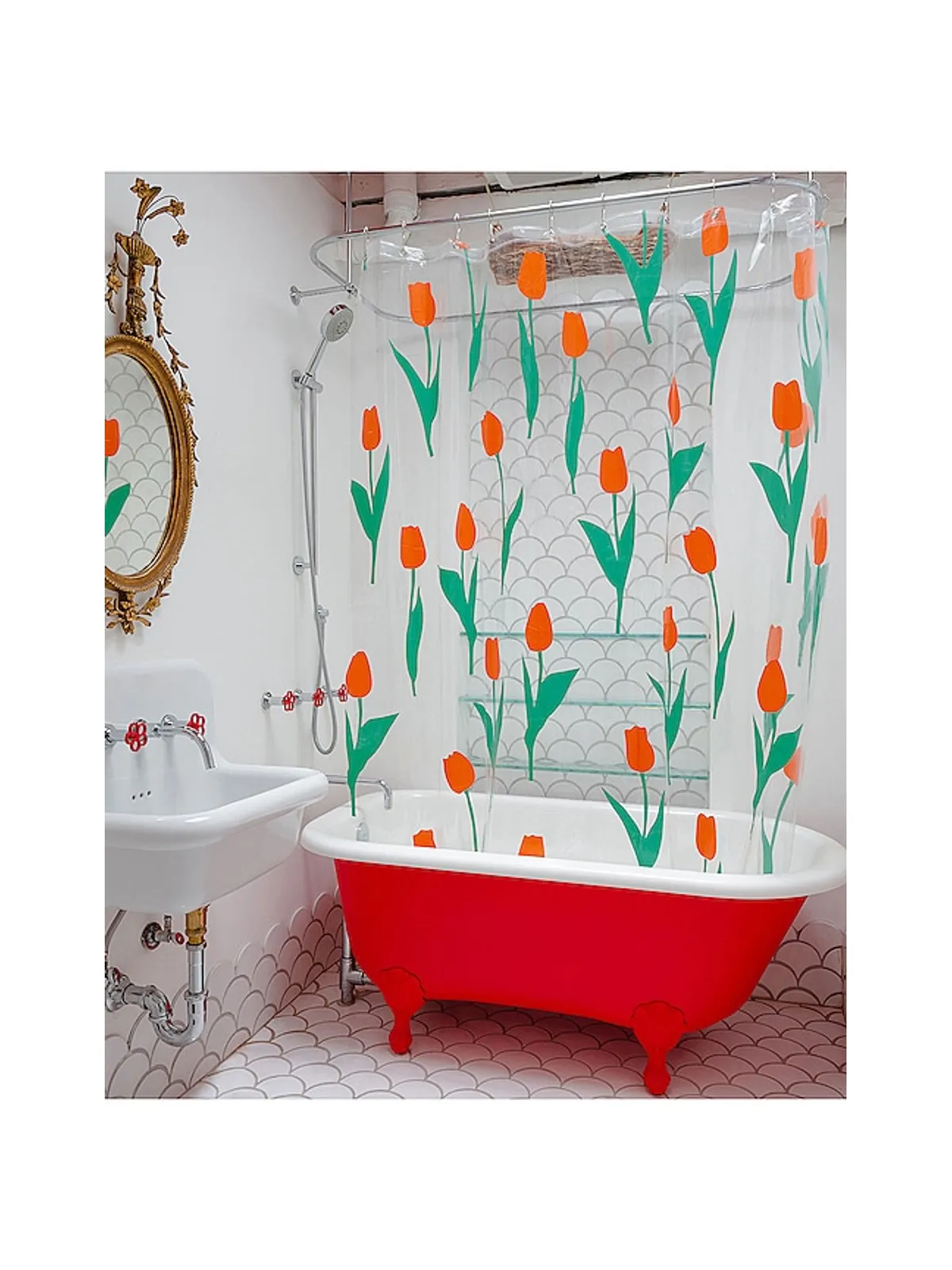 Dusen Dusen TULIP SHOWER CURTAIN カーテン - 画像4