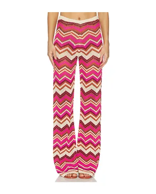 DEVON WINDSOR CIERRA ブーツカットパンツ - Fuchsia,Brown. - サムネイル1